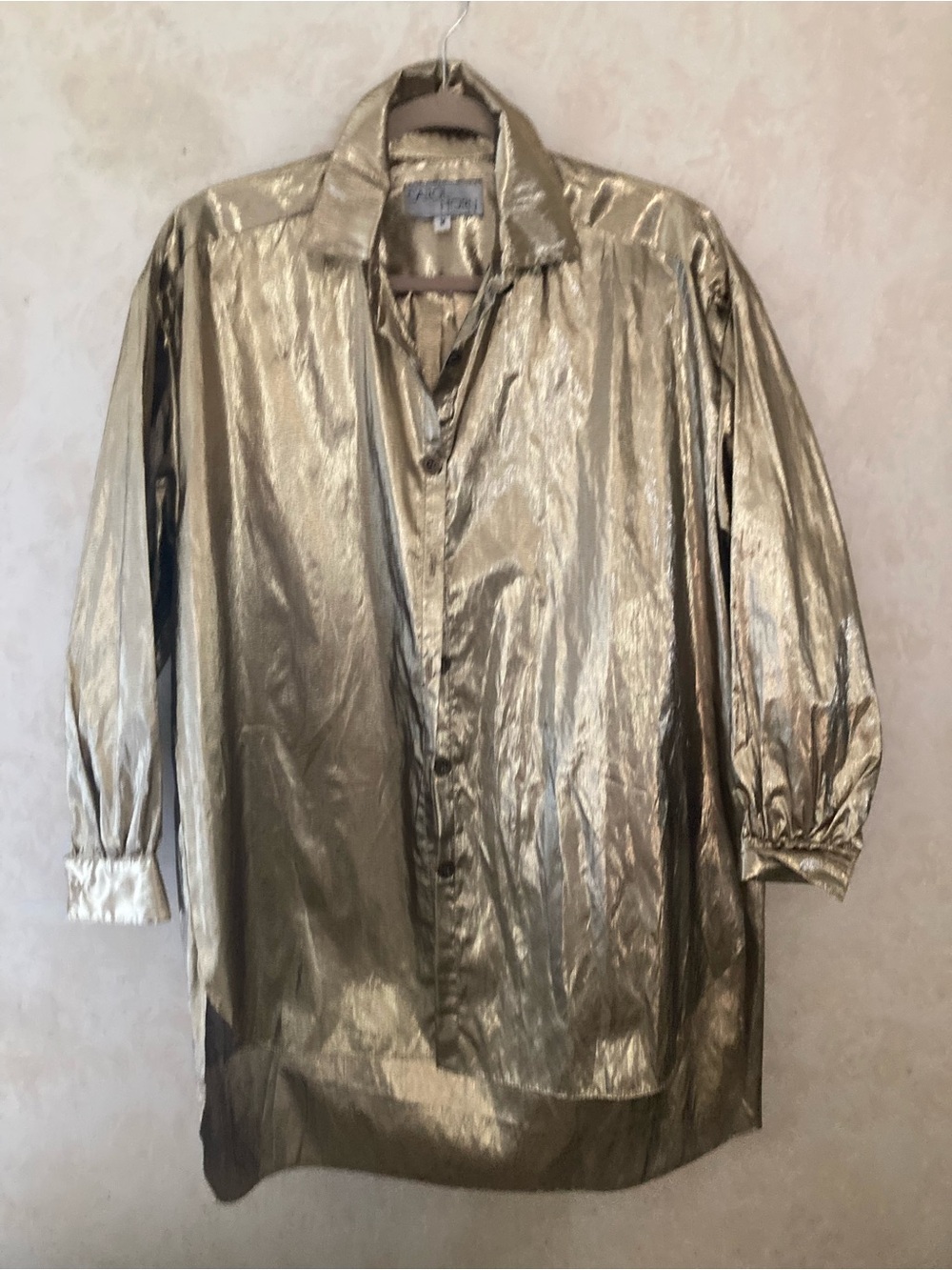 Gold lame tunic.